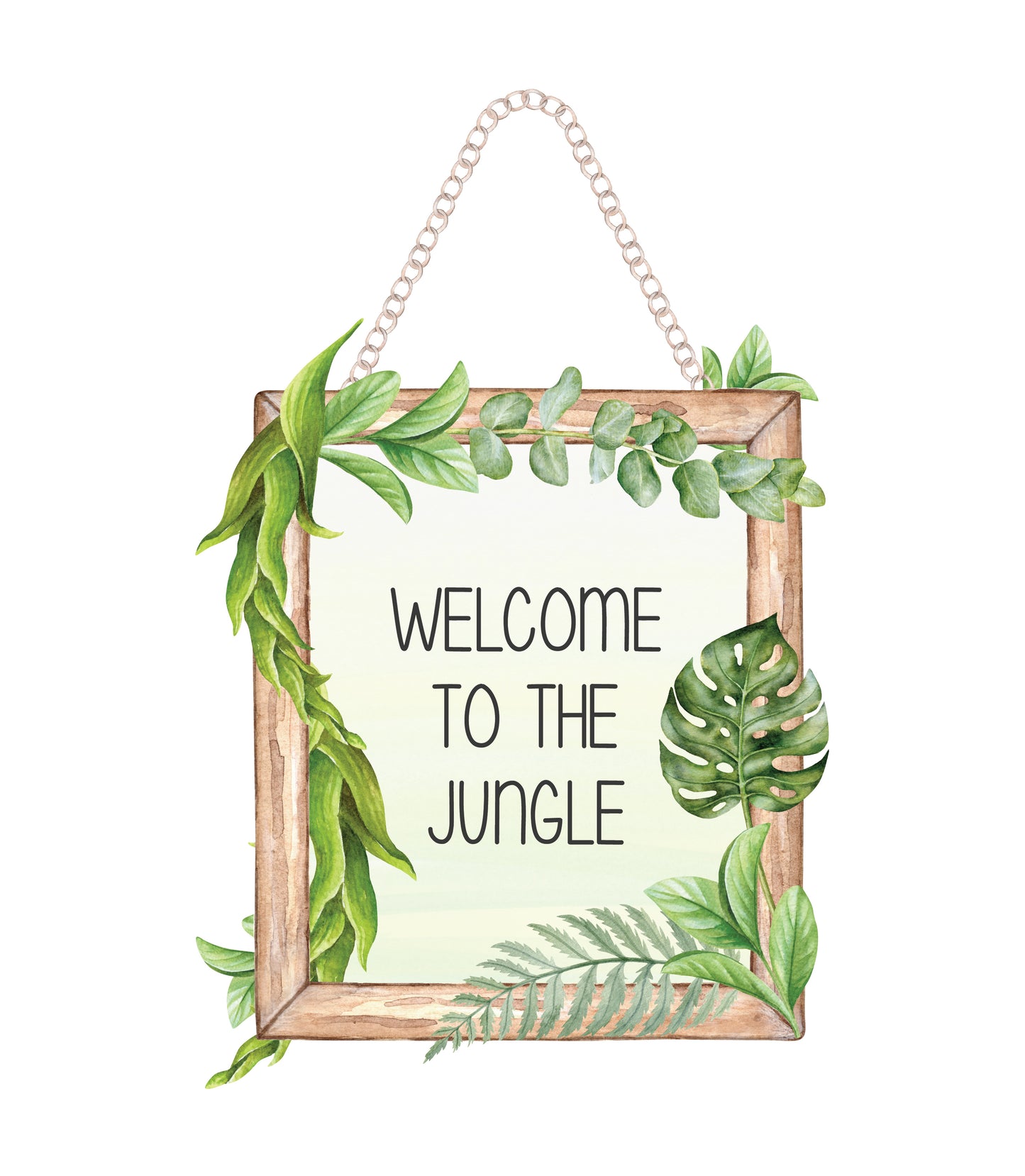 Jungle Door Sign Decal