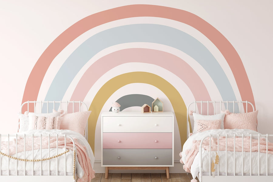 Large Rainbow Wallpaper - Ginger Monkey