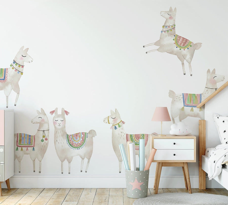 Llama Wall Decal Set - Ginger Monkey