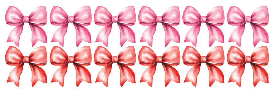 Pink and Red Bow Wall Decal Set - Ginger Monkey 