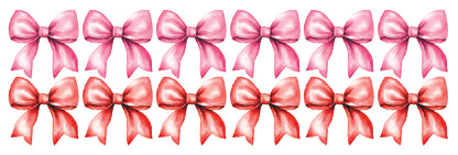 Pink and Red Bow Wall Decal Set - Ginger Monkey 