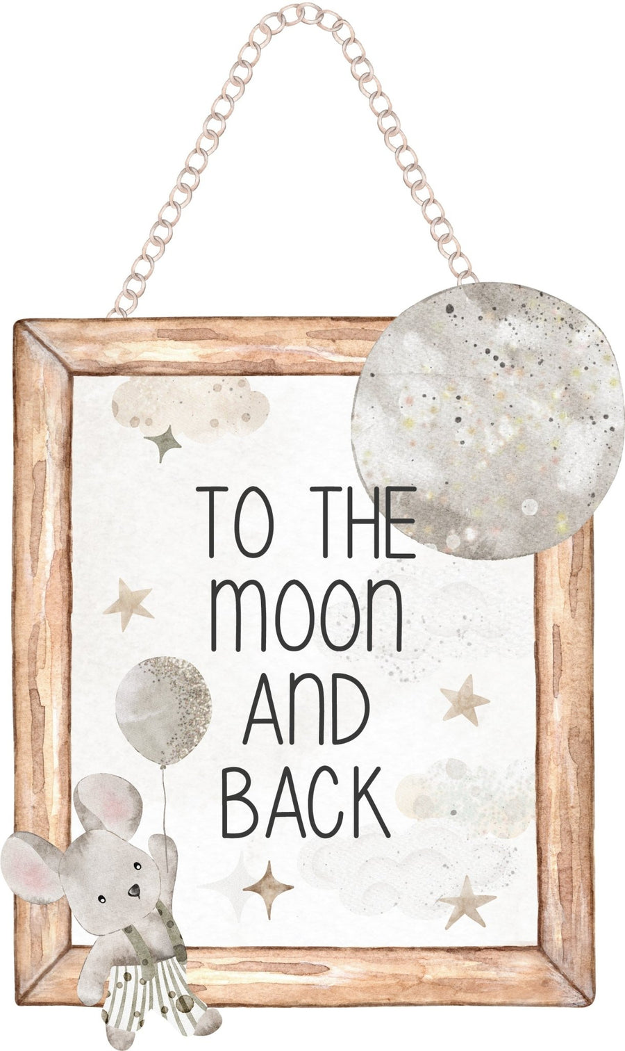 Moon Door Sign Decal - Ginger Monkey