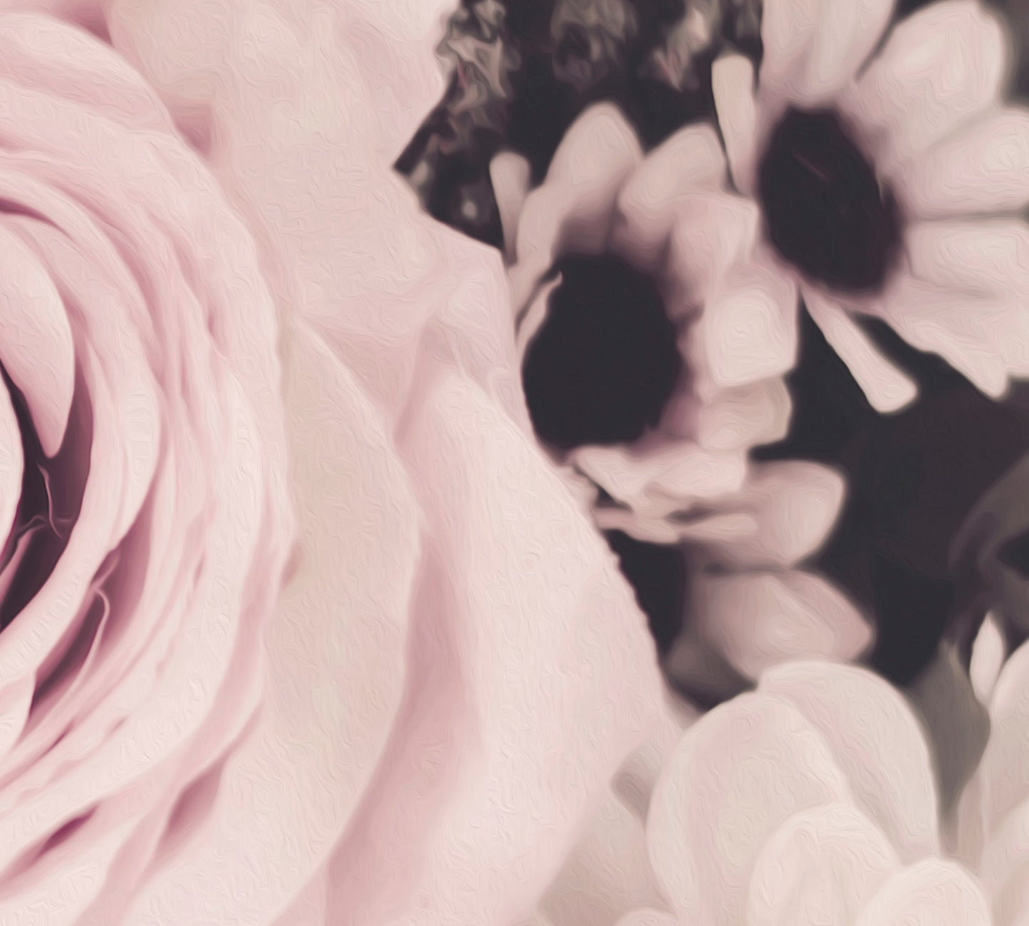 Muted Pink Floral Wallpaper - Ginger Monkey