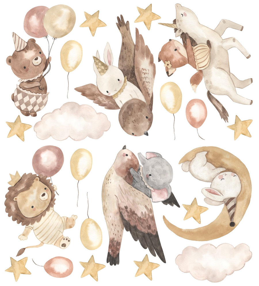 Night Sky Animal Decals - Ginger Monkey