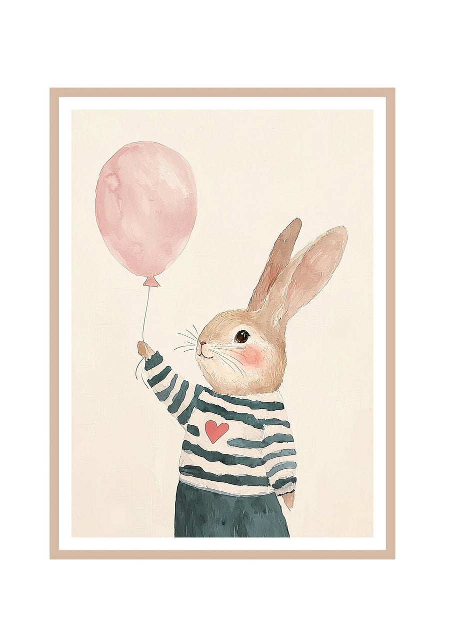 Picture Gallery Single - Balloon Bunny - Ginger Monkey