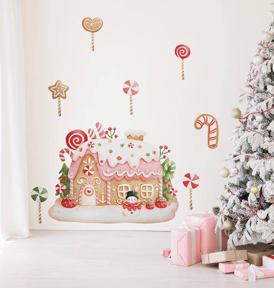 Pink Gingerbread House Set - Ginger Monkey