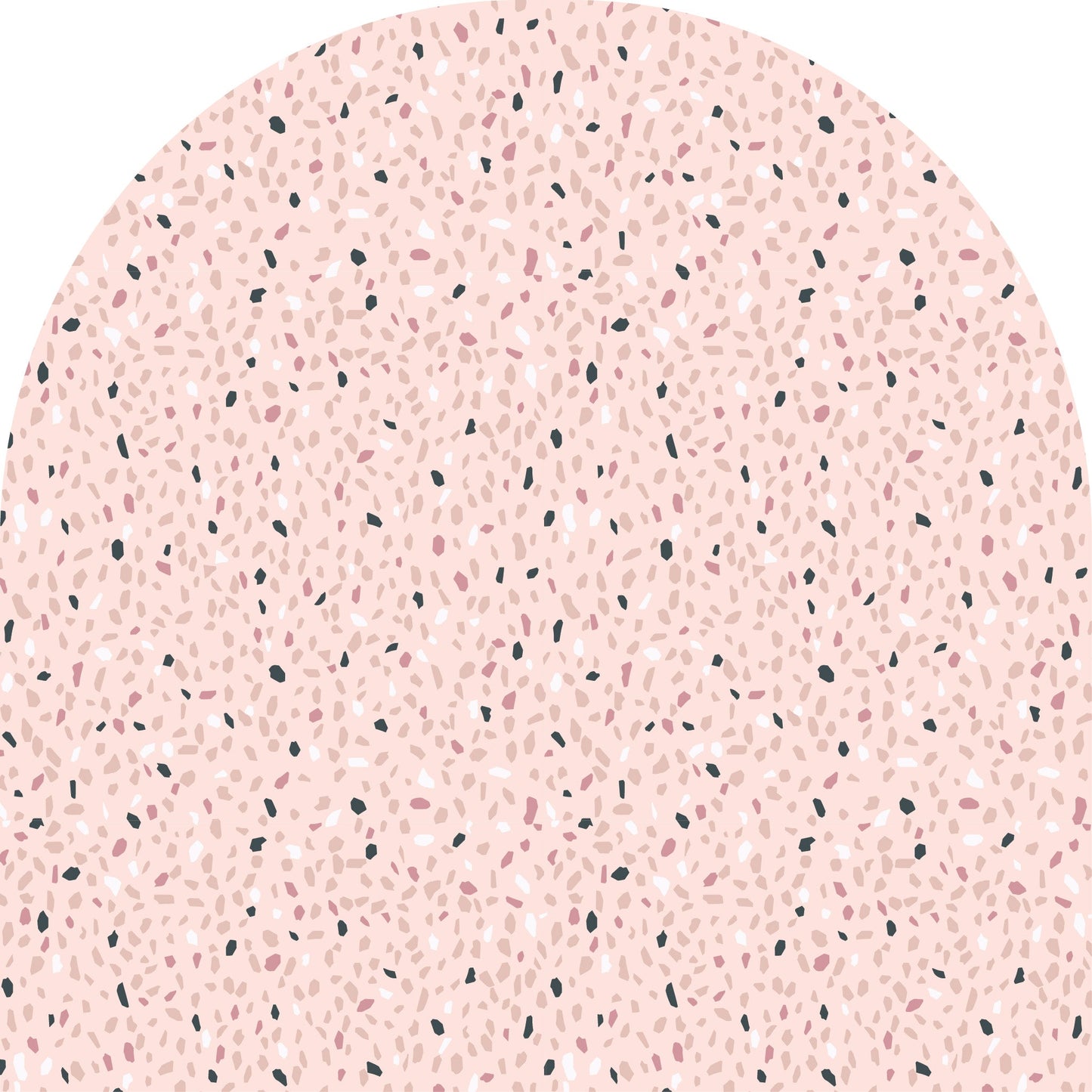 Pink Terrazzo Arch Wall Mural - Ginger Monkey