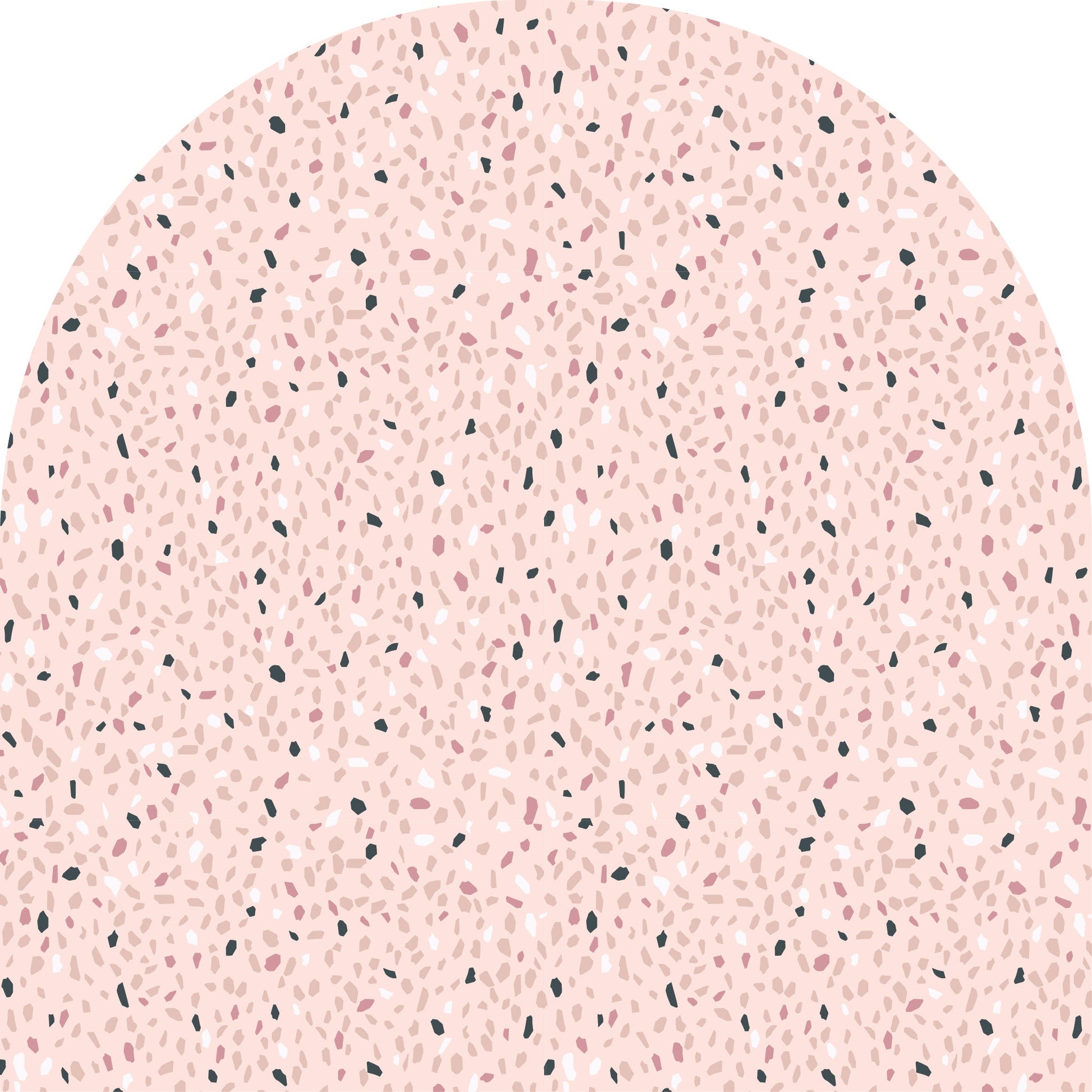 Pink Terrazzo Arch Wall Mural - Ginger Monkey