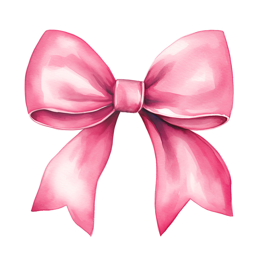 Pink Bow Wall Decal Set