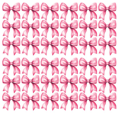 Pink Bow Wall Decal Set