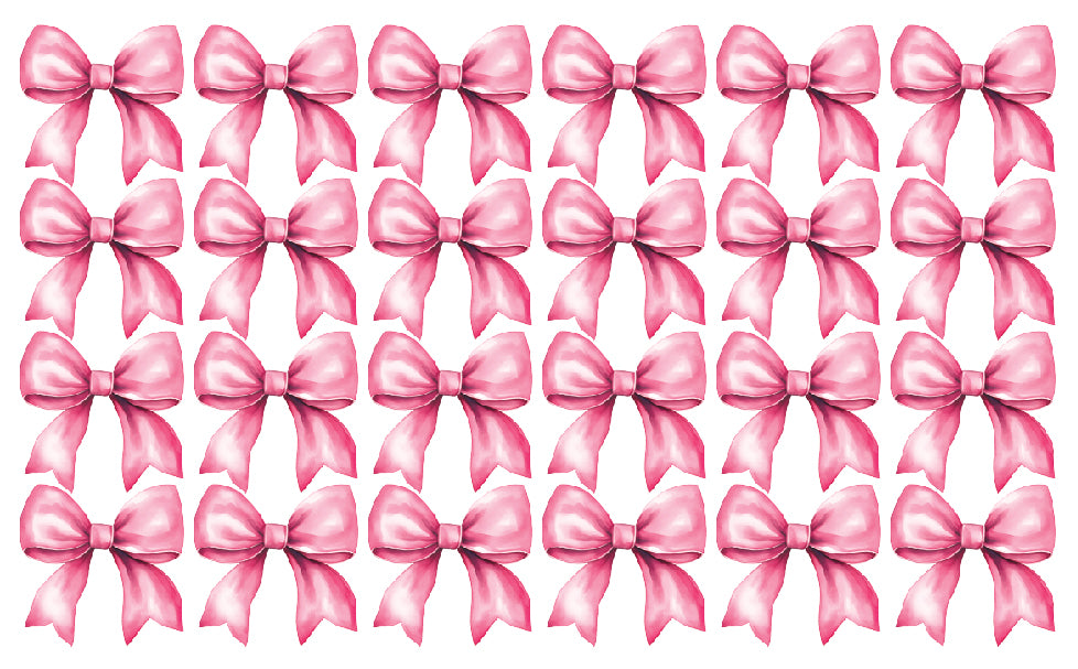Pink Bow Wall Decal Set