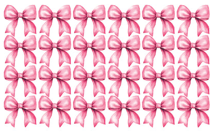 Pink Bow Wall Decal Set