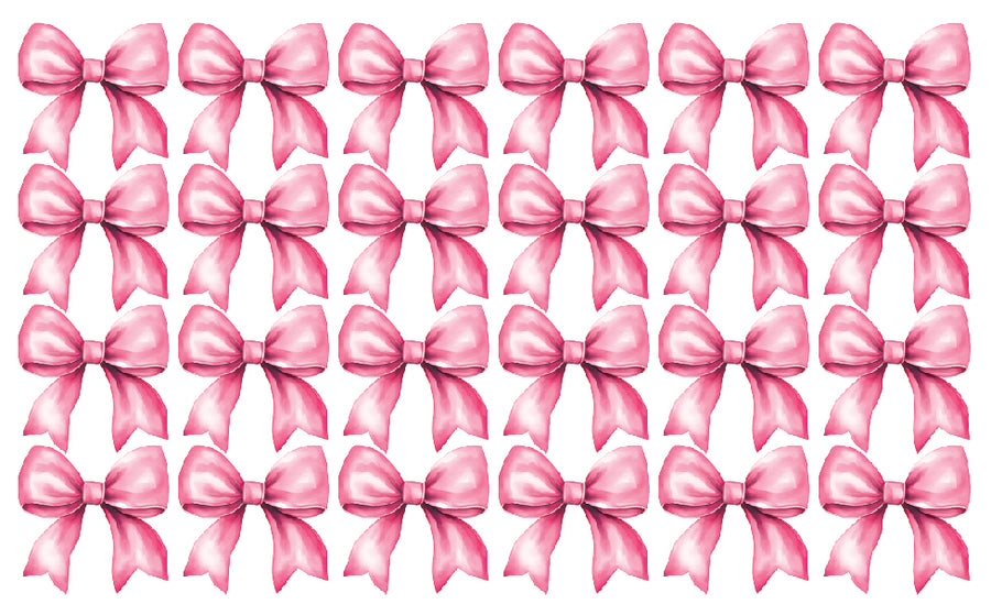 Pink Bow Wall Decal Set