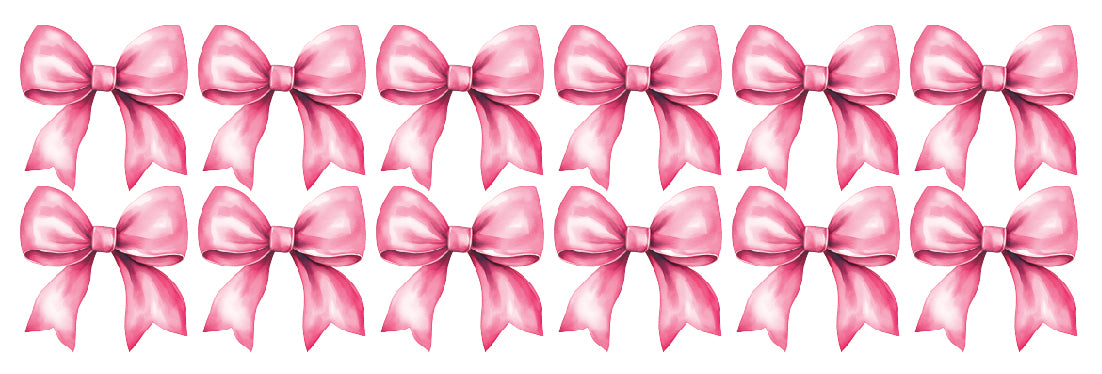 Pink Bow Wall Decal Set