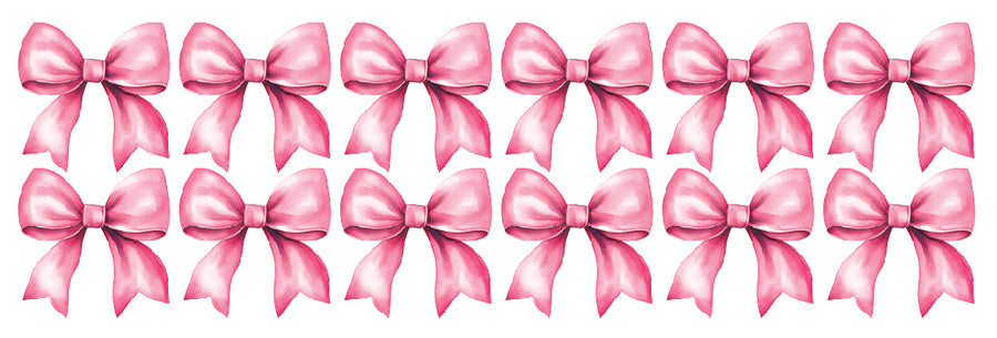 Pink Bow Wall Decal Set