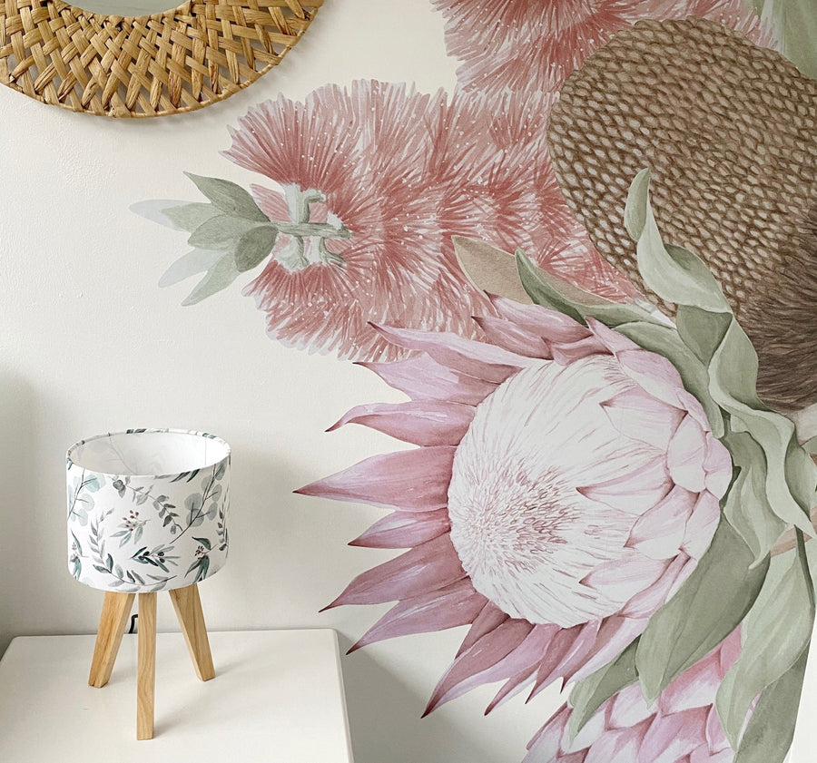 Protea, Bottlebrush & Banksia Wall Mural - Ginger Monkey