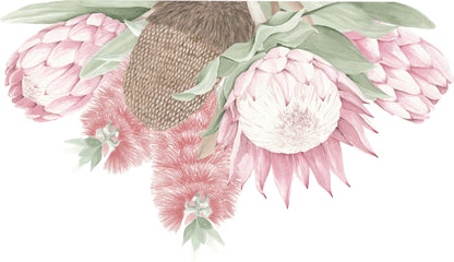 Protea, Bottlebrush & Banksia Wall Mural - Ginger Monkey