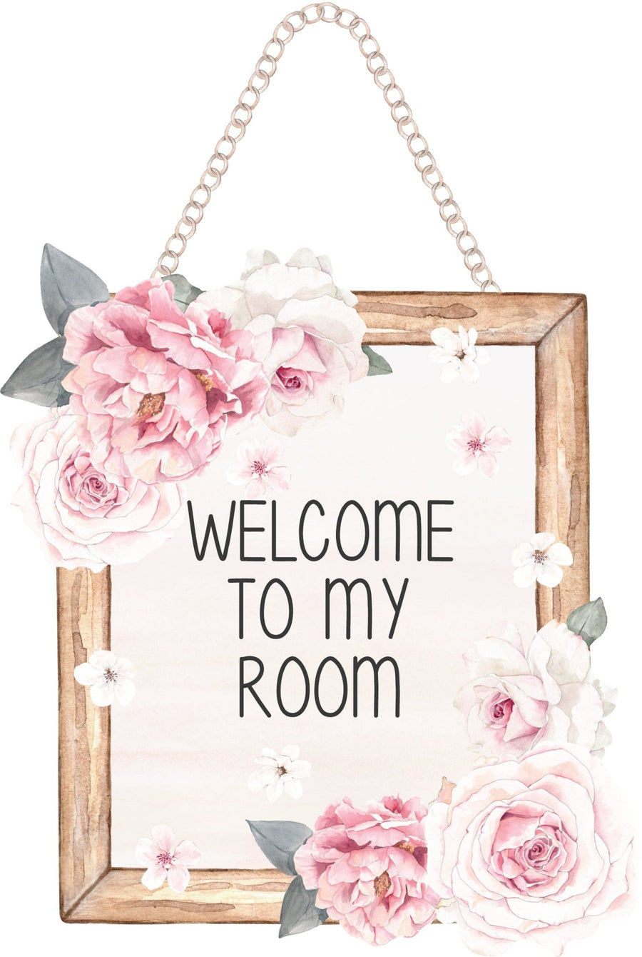 Rose Door Sign Decal - Ginger Monkey