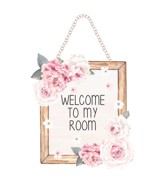 Rose Door Sign Decal