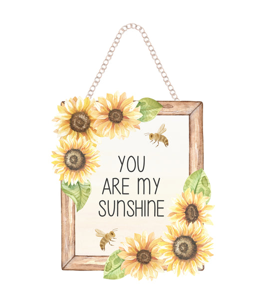 Sunflower Door Sign Decal