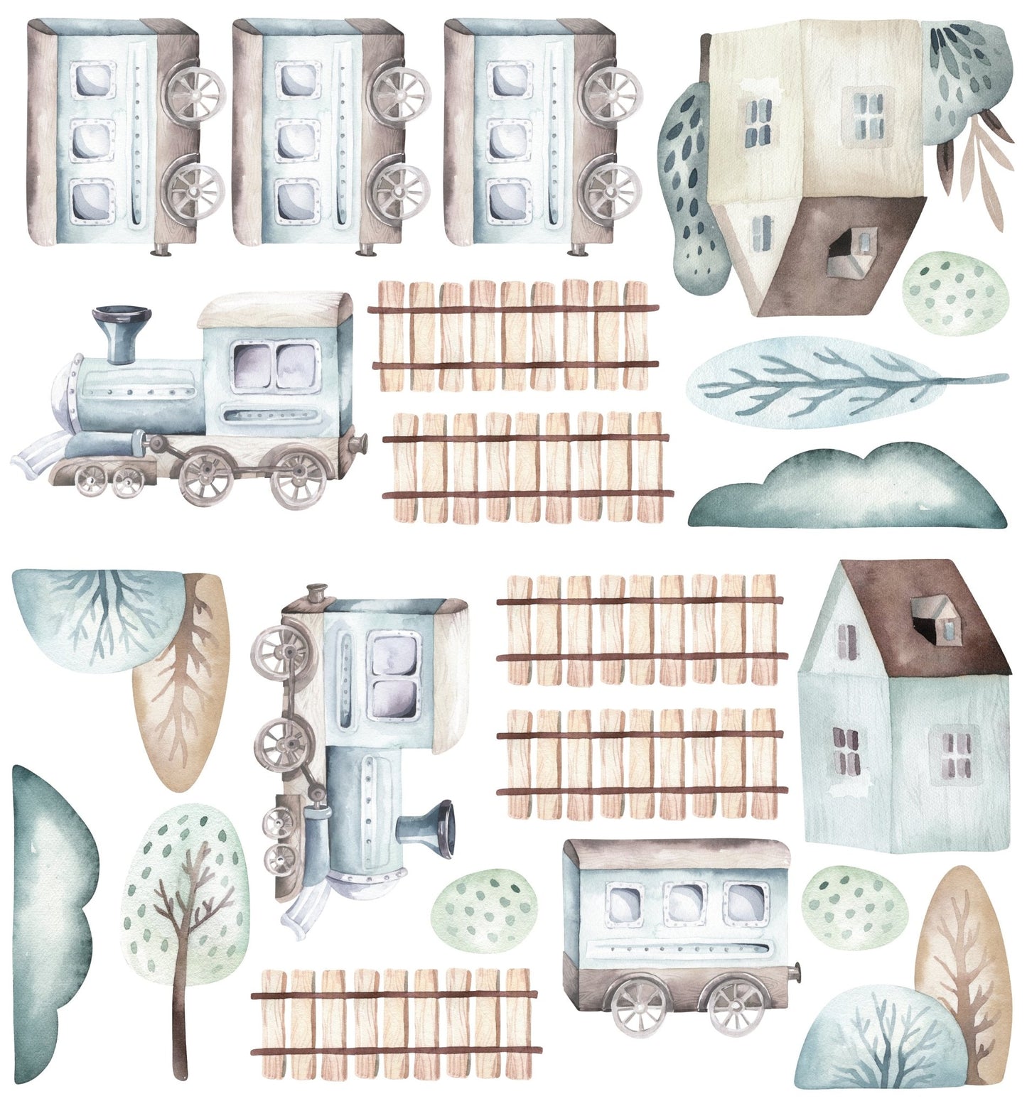 Train Decal Set - Ginger Monkey