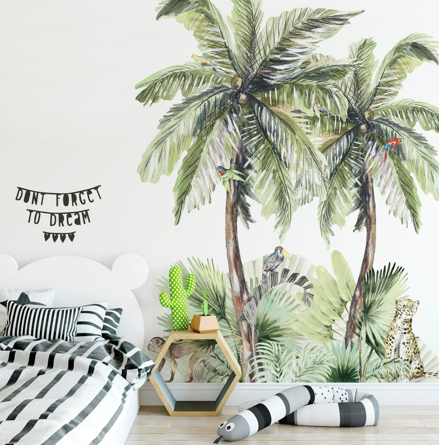 Tropical Island Wall Mural - Ginger Monkey