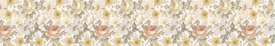 WALL BORDER - Bohemian Wildflowers - Ginger Monkey