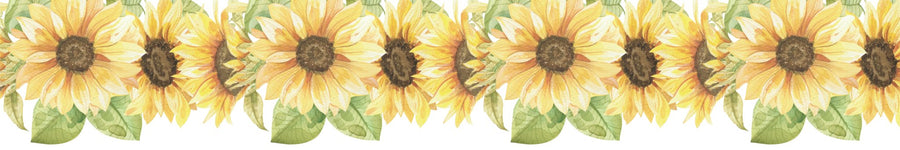 WALL BORDER - Sunflowers - Ginger Monkey