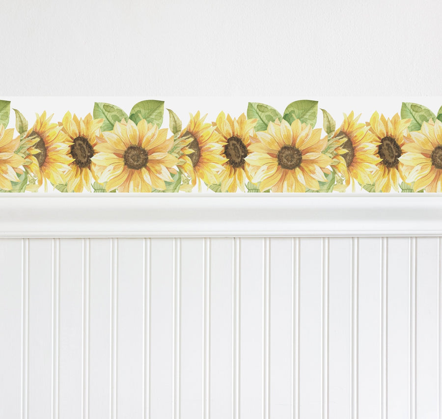 WALL BORDER - Sunflowers - Ginger Monkey