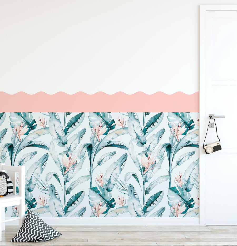 Wavy Wallpaper Panel - Paradise - Ginger Monkey