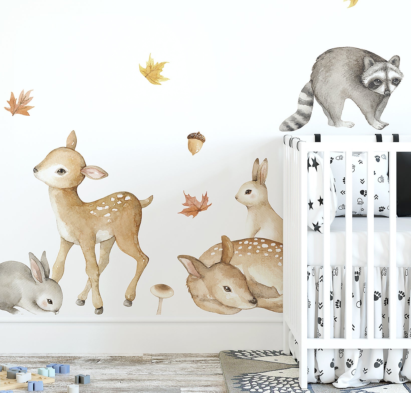 Woodland Animals Wall Decal Set - Ginger Monkey