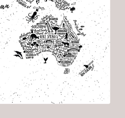 World Map Wall Decal - Ginger Monkey