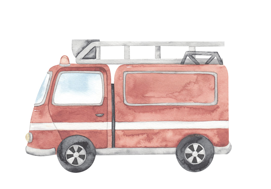 Fire Engine Wall Decal - Ginger Monkey 