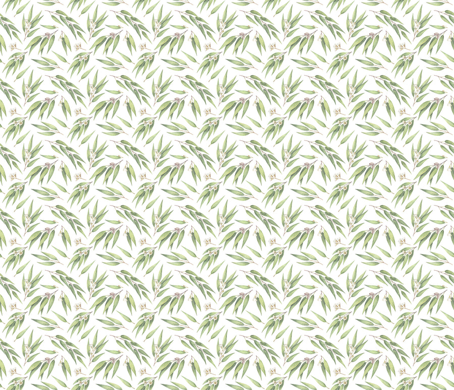 Australian Flora Wallpaper Range - Gum Leaf Design - Ginger Monkey 
