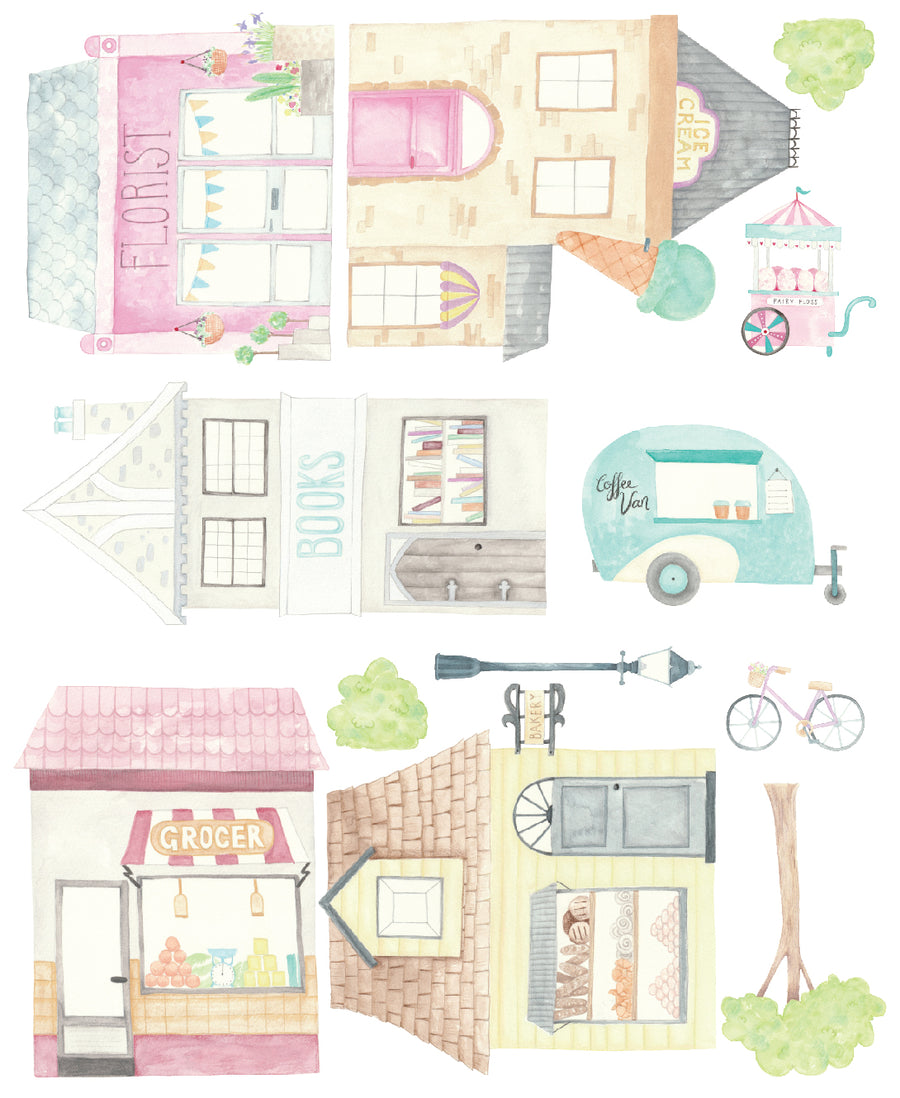 Little Town Decal Set - Ginger Monkey 